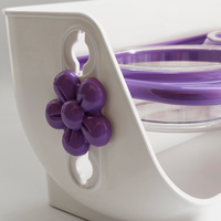 Ensemble de gamelles surélevées anti-vomissement BLUEWORTH, gamelles doubles orthopédiques surélevées pour chats âgés avec base imperméable