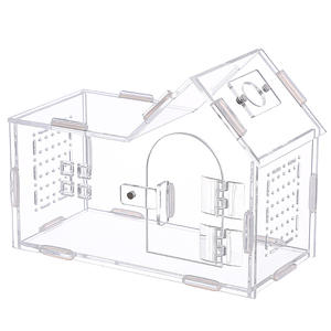 Enclos pour araignées sauteuses en acrylique avec porte magnétique, <span class=keywords><strong>terrarium</strong></span> transparent pour tarantules, pour araignées de compagnie - Product Image 4