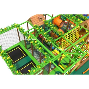Amusement Park 5-13 Years Fiberglass Slide Children Playhouse Kids Indoor Playground With Wood And Steel