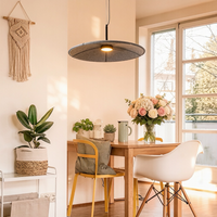 Lampe suspendue en feutre personnalisable, abat-jour en PET recyclé pressé à chaud, lampe d'ambiance moderne minimaliste pour la maison et le commerce