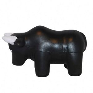 Jouets anti-stress en forme de taureau noir en PU, design populaire de haute qualité, produits animaux, promotionnels - Product Image 1