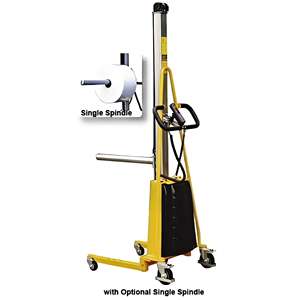 ผู้ผลิตเครื่องยกมืออาชีพ รถยกพาเลทไฟฟ้า อุปกรณ์ยกม้วนขนาดกะทัดรัด อุปกรณ์ยกม้วนรุ่น E150 แบตเตอรี่ตะกั่วกรด - Product Image 1