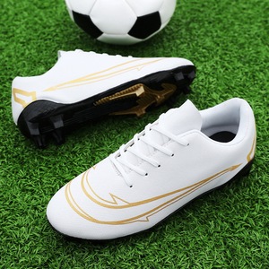 Chaussures de football pour <span class=keywords><strong>enfants</strong></span> et jeunes pas chères, tige synthétique TPU, crampons AG, gazon artificiel, unisexe, chaussures de football FG, printemps, été, automne - Product Image 1
