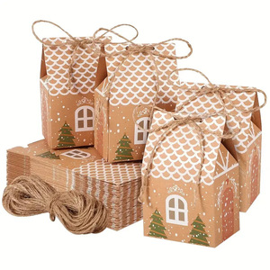 Boîte à bonbons de Noël en papier kraft de haute qualité, <span class=keywords><strong>prix</strong></span> imbattable, boîte à décorations de Noël, vente en gros - Product Image 5