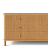 Meubles de chambre à coucher modernes de style européen FERLY en chêne massif de luxe avec 9 commodes, taille personnalisée pour la maison, l'hôtel, la villa