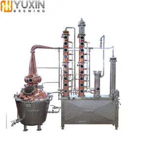 copper stainless steel whisky vodka gin distillery machine alcohol distillery equipment