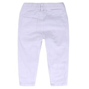Ensemble 2 pièces pour filles : Hauts à grands nœuds et jeans blancs déchirés, style mode rayé avec rubans, pour l'été, vêtements pour enfants - Product Image 5