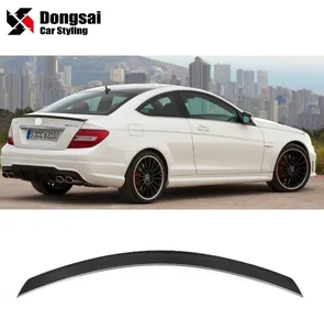 Dry Carbon Fiber Spoiler For Mercedes Benz C Class W205 C43 C63s add AMG Style Rear Spoiler 2015+