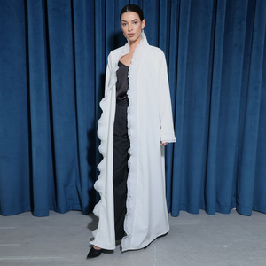 Nuova moda musulmana <span class=keywords><strong>elegante</strong></span> abito Abaya Kimono caftano luna con maniche ricamate Maxi abito di tacchino Cardigan da donna - Product Image 1