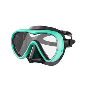 Masque de plongée à lentille unique en verre trempé anti-buée pour sports nautiques adulte universel - Product Image 1