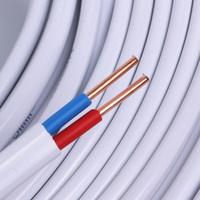 Kabel Listrik BVVB Flat Stranded Berisolasi PVC Inti Tembaga 2/3 Inti untuk Instalasi Bangunan