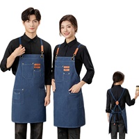 Tablier de cuisine imperméable en polyester pour serveur et chef, personnalisable avec logo, idéal pour la restauration - Meilleures ventes