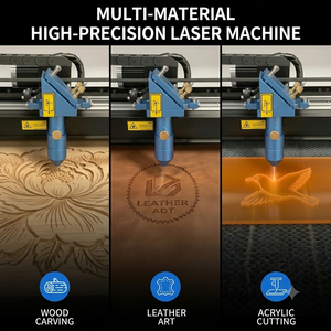 KH- 9060 CO2 <b>Laser</b> Cutter 100W-130W New Ruida Control Plywood <b>Laser</b> Engraving Cutting Machine Supports AI/DXF/PLT/LAS/BMP - Product Image 5