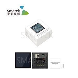 Venta al por mayor <span class=keywords><strong>Smart</strong></span> Life IoT Gateway Hub 2 Relés Material de PC 10A Corriente máxima 240V Controles máximos Atenuador LED 220V Interruptores de pared táctiles - Product Image 4