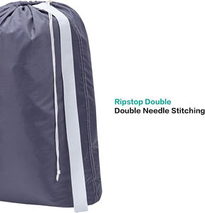 Panier à linge CF Easy Fit en nylon ripstop double, grand sac de rangement pour vêtements sales avec sangle pour salle de bain - Product Image 4