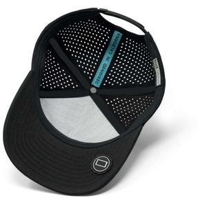 OEM Custom Mesh Perforated <b>Hat</b> Logo 5 Panel Slightly Curved Brim Snapback <b>Waterproof</b> Rubber Patch <b>Golf</b> Cap - Product Image 5