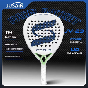 Raqueta de Pádel de Fibra de Carbono UD - Alta Potencia y Control de Grado Profesional, Diseño Aerodinámico Ligero, Absorción de Impactos con Núcleo de EVA - Product Image 2