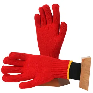 13 ölçer toptan tedarik festivali pamuk çalışma emniyet eldiveni özelleştirilmiş renk