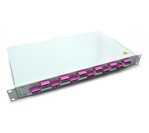 Khung phân phối quang 19 "Rack-Mount, hộp kết thúc sợi 24 lõi cho SC/LC/FC/ST, ODF thép cho các trung tâm dữ liệu - Product Image 1