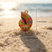 DAIHE Collier et Boucles d'Oreilles en Acier Inoxydable avec Pendentifs Coquillage, Étoile de Mer, Tortue Marine, Poisson, Conque, Dauphin – Accessoires