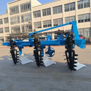 Farm <b>Cultivator</b> 3 Row Blue Multifunctional Soil Tilling Machine For Tractor Hitch - Product Image 2