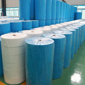 Meltblown <span class=keywords><strong>Non</strong></span>-<span class=keywords><strong>Woven</strong></span> <span class=keywords><strong>Fabric</strong></span> Roll PP Spunbonded Material do saco não tecido Soft Plain Style Dot Design Raw Material para sacos não tecidos - Product Image 2