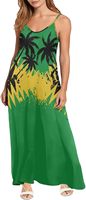 Vente en gros de vêtements jamaïcains personnalisés sans manches Ropa De Mujer Elegante Rasta vêtements dames robe