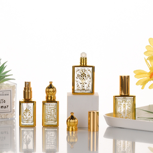 Ru sao 10ml hình chữ nhật du lịch xách tay mini Arabic Dubai <span class=keywords><strong>attar</strong></span> chai thủy tinh Nước hoa tinh dầu con Lăn chai - Product Image 5