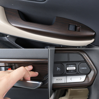 Pour Toyota Land Cruiser LC300 2022-2018, accessoires intérieurs, grain de bois pêche, ensemble complet, couvre-volant, kit de mise à niveau complet