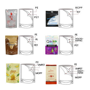 Sachet refermable découpé sur mesure, anti-enfants, holographique, 3,5g, pour tabac et bonbons, en Mylar recyclable avec fermeture éclair - Product Image 3