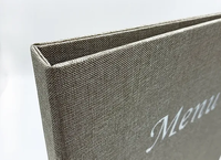 Porte-menu en cuir PU de haute qualité, format légal, restaurant, classeur à 3 anneaux, menus de restaurants, dossier de menu