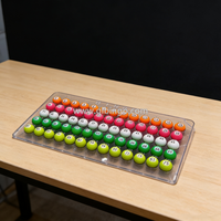 Balle de tennis de table imprimée avec des numéros de bille de bingo colorés, idéale pour le tirage aux numéros de la machine de bingo