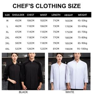 Filipina Restaurante Y Bar Uniformes Restaurant Short Sleeve Coat 4X Kitchen Wholesale Solid Color <b>Chef</b> <b>Jacket</b> Mahon - Product Image 4