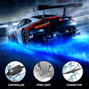 Nhôm <span class=keywords><strong>LED</strong></span> underglow Kit cho xe bên ngoài Neon giọng underglow đèn cứng nhắc không thấm nước dải đèn nhiều màu RGB thanh ánh sáng - Product Image 5