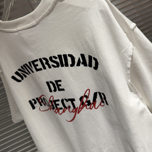 Camisetas de Algodón de Alta Calidad con Efecto Desgastado Estilo Hip Hop para Hombre, Ropa Urbana, Camisetas G/<span class=keywords><strong>R</strong></span> al por Mayor para Hombre - Product Image 1