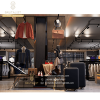 Soporte de ropa deportiva con tecnología personalizada, estante de exhibición, tienda de ropa al por menor, estante Led, tienda deportiva moderna, decoración de interiores