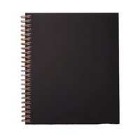 Agenda A5 à couverture en tissu métallisé givré, reliure Wire-O, couverture rigide avec fermeture magnétique, organiseur annuel à 6 compartiments, cadeau
