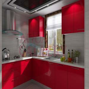 Juego de Muebles de Cocina Modernos en Forma de U, Precio Modular, Muebles de Cocina Interiores Modernos, Isla de Lujo, Muebles de Cocina Completos de Madera - Product Image 5