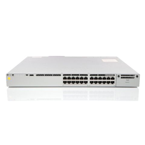 Used 24-port modular uplinks data only Network Advantage Switch C9300-24U-A