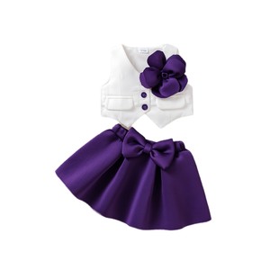 Conjunto de Verano sin Mangas para Bebés, Estilo Coreano, Top sin Mangas y Falda, Conjunto de Dos Piezas - Product Image 5