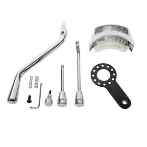 Chrome Poli Rue Hot Rod 28 "30" 32 "D'inclinaison D'acier Floor Shift Colonne <span class=keywords><strong>de</strong></span> <span class=keywords><strong>Direction</strong></span> Automatique Non-<span class=keywords><strong>clé</strong></span> avec Adaptateur - Product Image 4