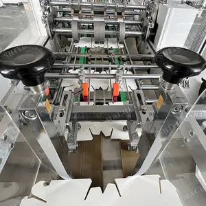 자동 소형 일회용 크래프트 종이 식품 식사 판지 판지 도시락 버거 상자 성형 기계 만들기