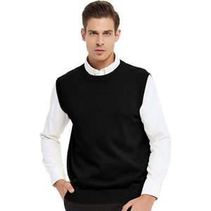 2025 <b>Men's</b> Business Cotton <b>Jumper</b> Top <b>Knitted</b> Sweater Vest - Product Image 3
