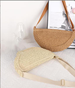 <span class=keywords><strong>Borsa</strong></span> a <span class=keywords><strong>tracolla</strong></span> a mezza luna di <span class=keywords><strong>paglia</strong></span> fatta a mano Vintage per le vacanze per il tempo libero <span class=keywords><strong>borsa</strong></span> a <span class=keywords><strong>tracolla</strong></span> da viaggio all'uncinetto Casual - Product Image 3