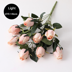 <span class=keywords><strong>Bouquet</strong></span> de fleurs artificielles rétro de style européen en vrac, boutons de roses pour la décoration de la maison, de l'hôtel, la décoration de <span class=keywords><strong>mariage</strong></span> - Product Image 6