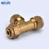 Raccords en T PEX forgés polis à 3 voies avec filetage NPT et garantie de 10 ans pour applications hydrauliques - Marque Siho