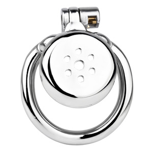 Nuevos hombres Perforable Art PA Lock Penis <span class=keywords><strong>Piercing</strong></span> 304 Acero inoxidable Chastity Lock CB Lock Cage Acero para hombres Juguete sexual - Product Image 4