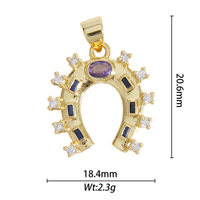 Pendentif Breloque de Bonne Qualité pour Fabrication de Bijoux, en Acier Inoxydable, Anti-ternissement, Cœur d'Amour Doré, Breloques DIY pour Colliers