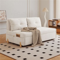 Sofá Cama Moderno Plegable Multifuncional para Sentarse y Recostarse, Extensible, Individual y Doble, Juego de Sofá Cama para Sala de Estar