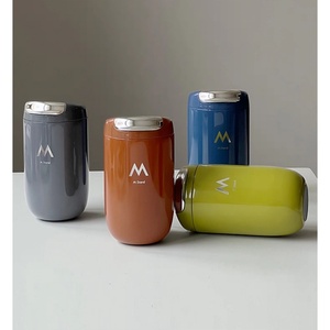 Custom Logo 12oz Stainless Steel Vacuum Insulated Reusable Coffee Tumbler with Handle <b>Large</b> Capacity <b>Gift</b> <b>Box</b> - Product Image 3